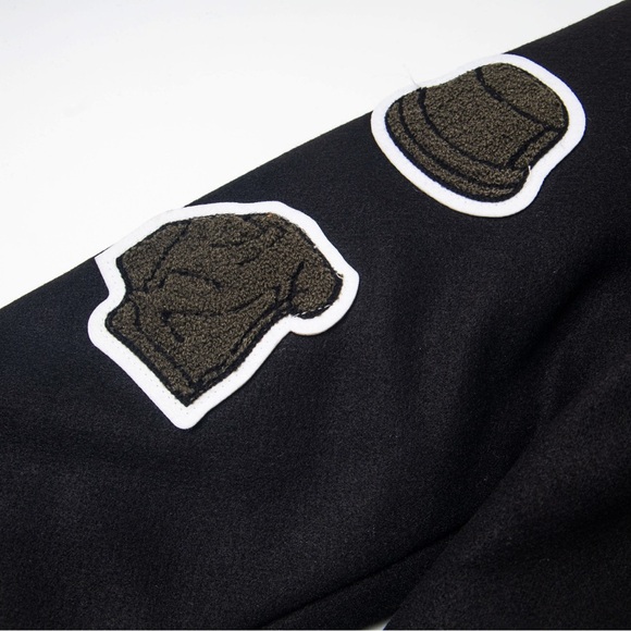 STUSSY X CDG Black and White Puffer Jacket - Picture 7 of 8